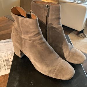 Halogen gray suede booties